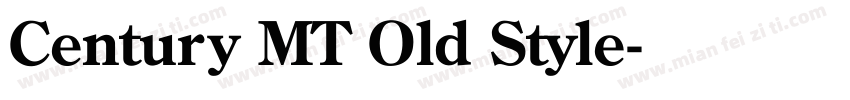 Century MT Old Style字体转换